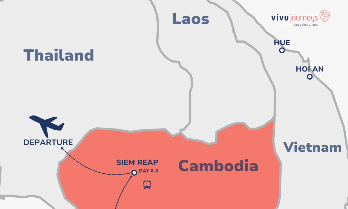Cambodia Overview map