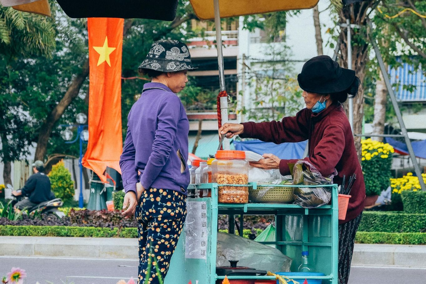 Street food, local vendor.